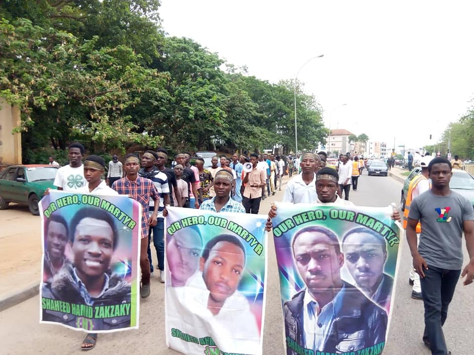  free zakzaky protest in abuja on tuesday the  7th of april 2019